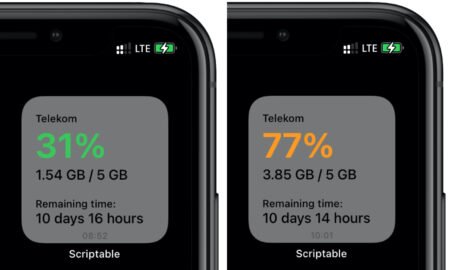Telekom Scriptable Widget