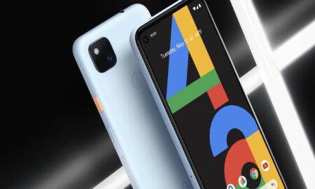Google Pixel 4a Blau Header