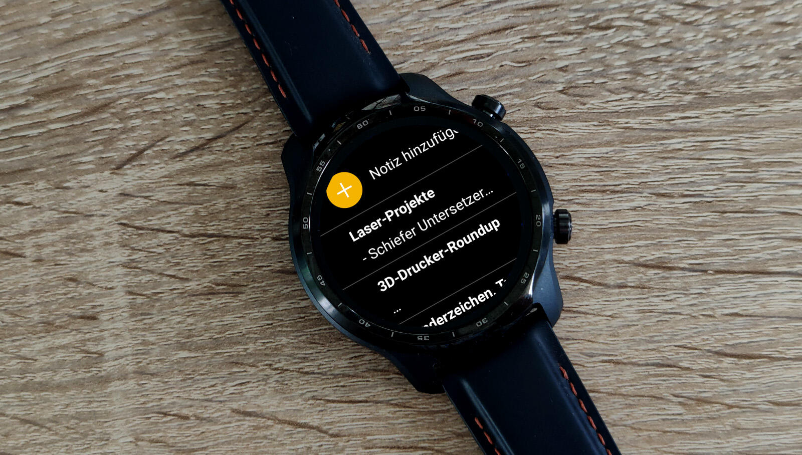 Ticwatch Pro 3 Google Notizen