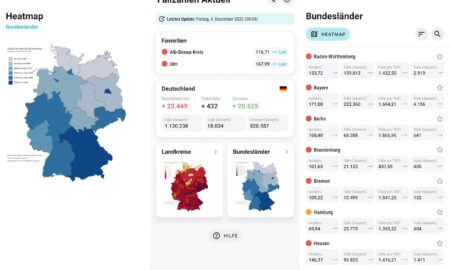 Fallzahlen Corona App