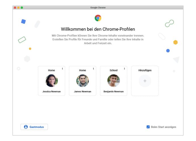Chrome Profiles German