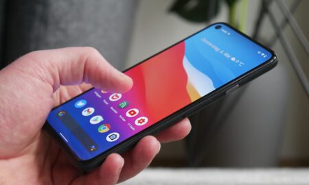 Google Pixel 5 Hand
