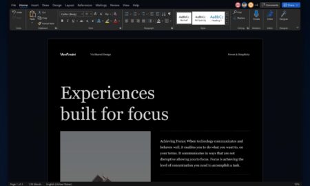 Office Windows 11 Dunkel