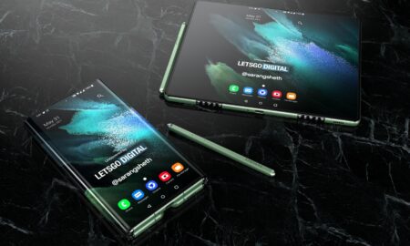 Samsung Galaxy Z Fold Tab Render Header