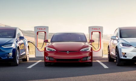 Tesla Supercharger Header