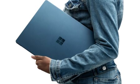 Surface Laptop Hand Header