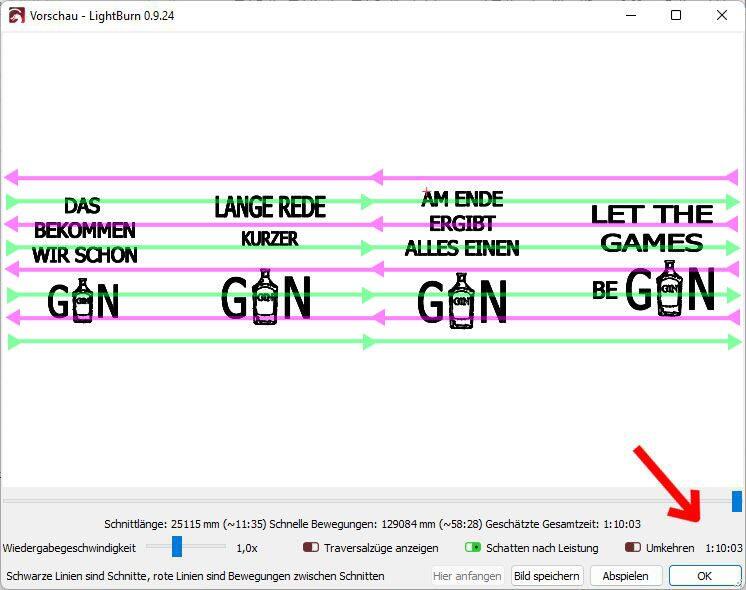 Lightburn Fuellen Bahnen