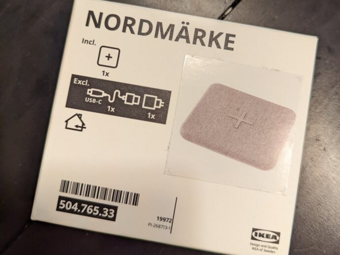 Ikea Nordmarke Qi Akku Verpackung