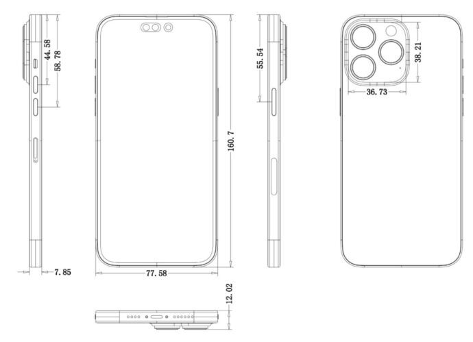 Apple Iphone 14 Pro Max Skizze