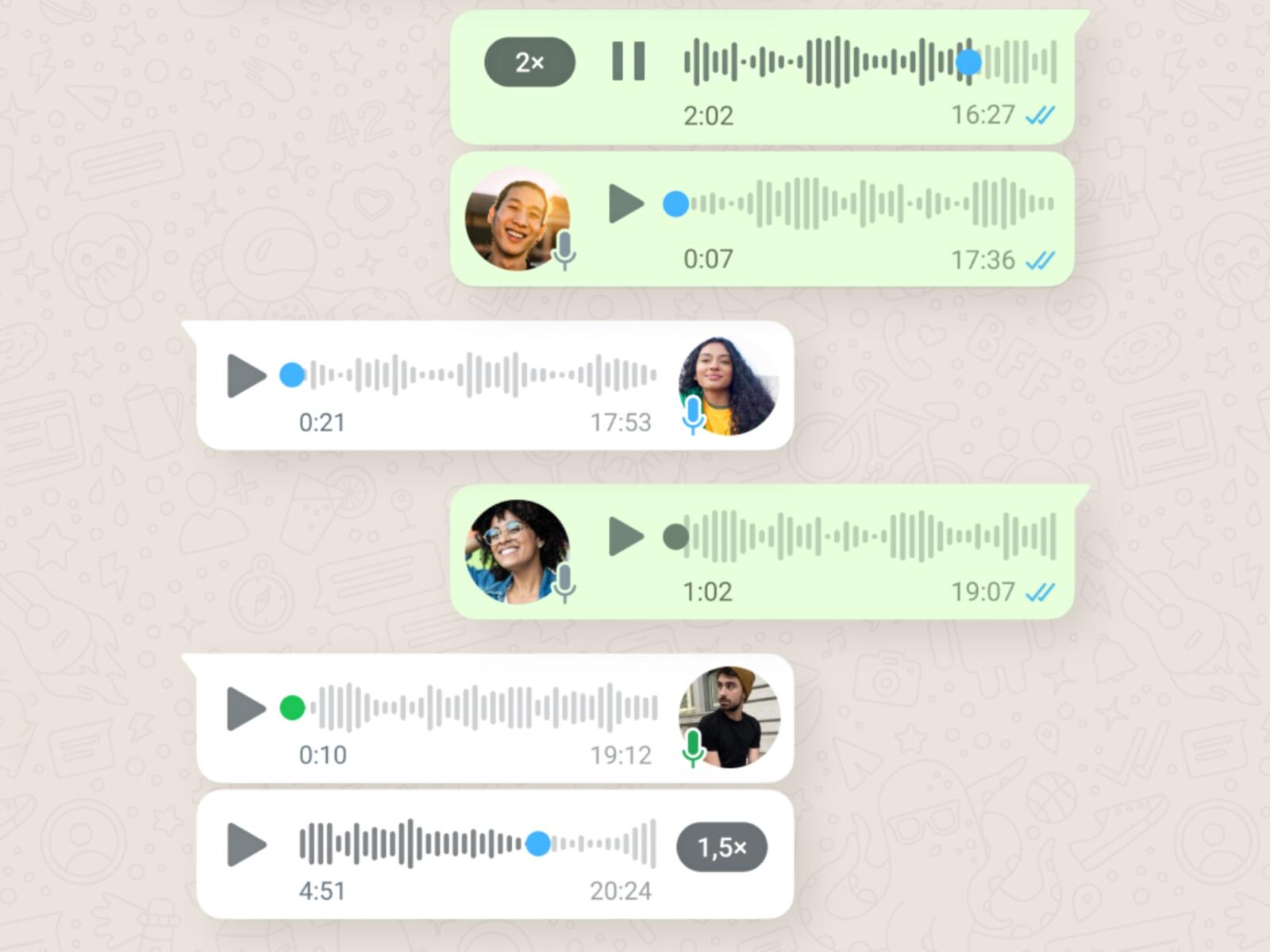 WhatsApp optimiert die Sprachnachrichten