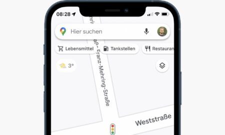 Google Maps Header