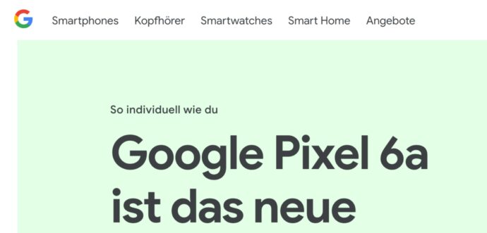Google Online Store Reiter