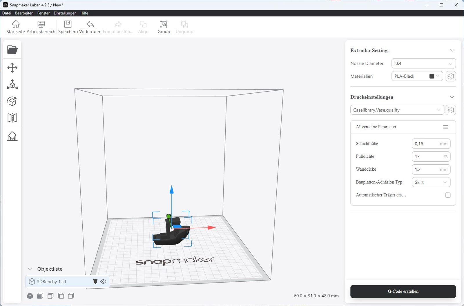 Snapmaker A250t Luban Software