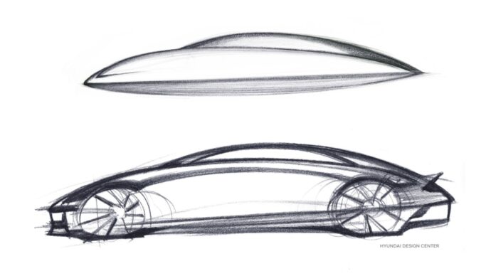 Hyundai Ioniq 6 Design Skizze