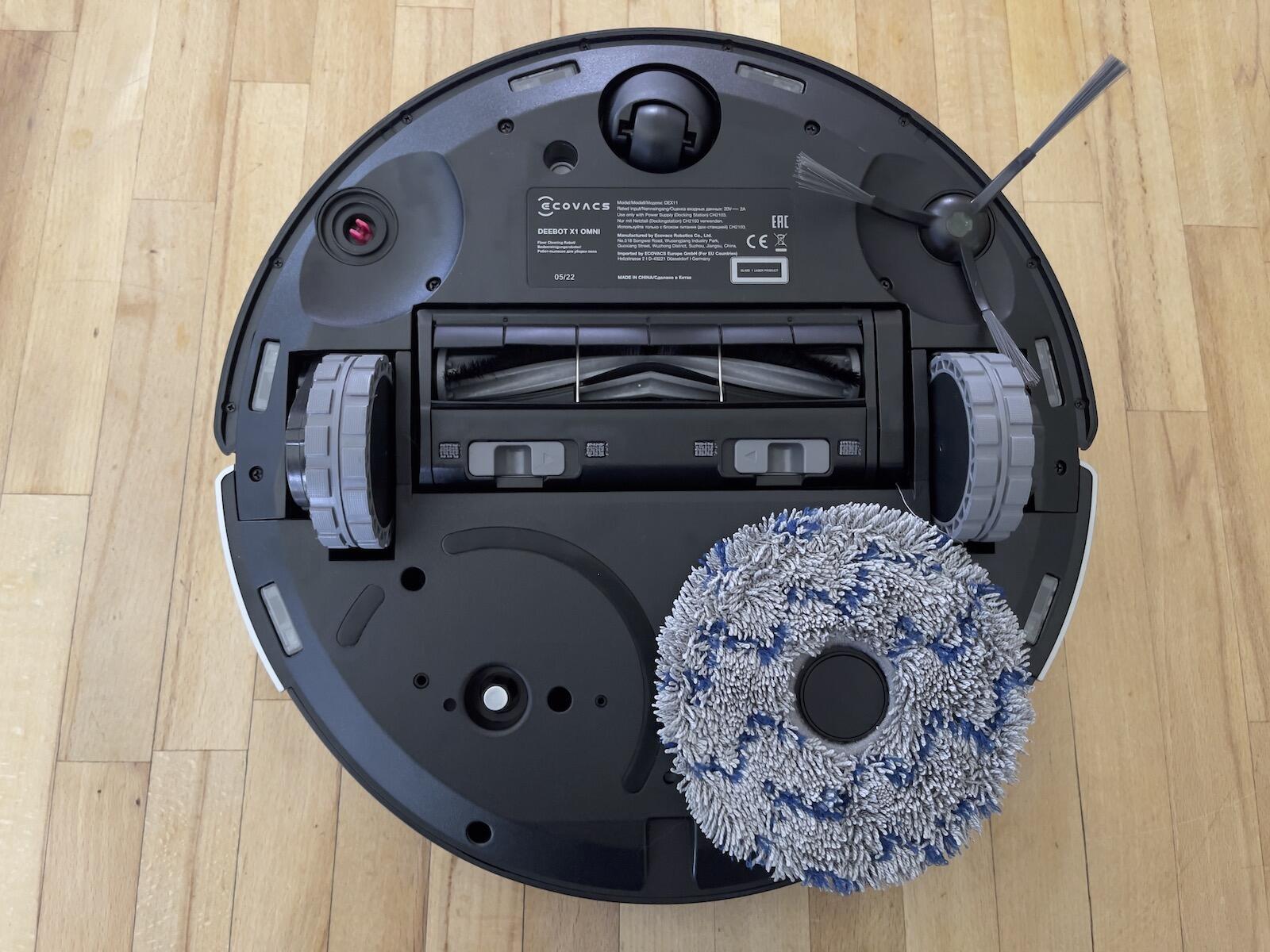 Ecovacs Deebot Omni X1 Wischpads Abmontiert