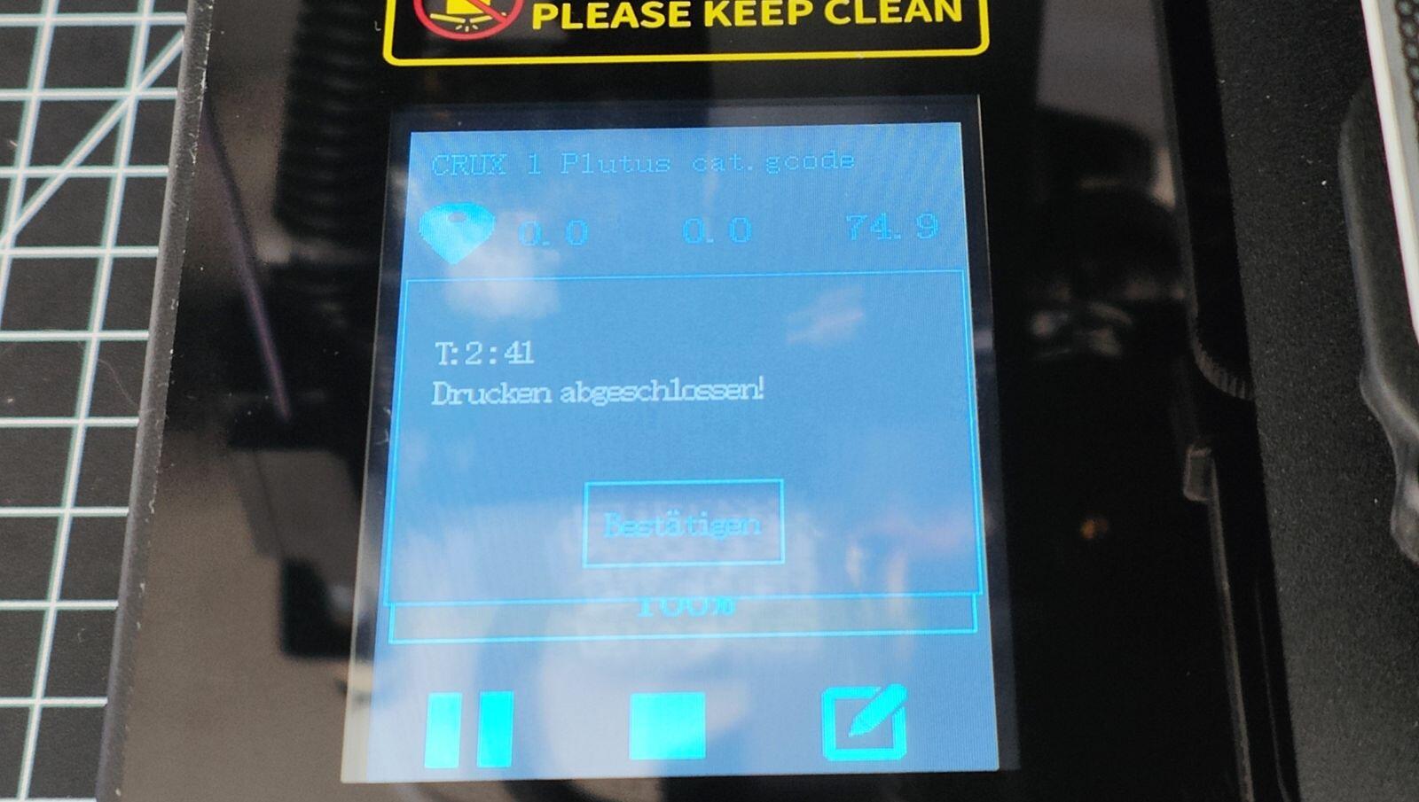 Tronxy Crux 1 Display