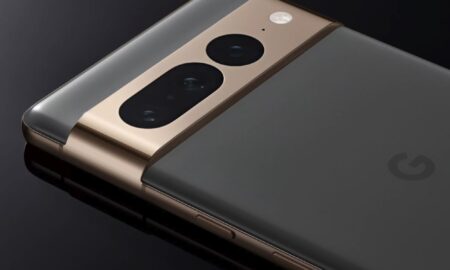 Google Pixel 7 Pro Gold Header