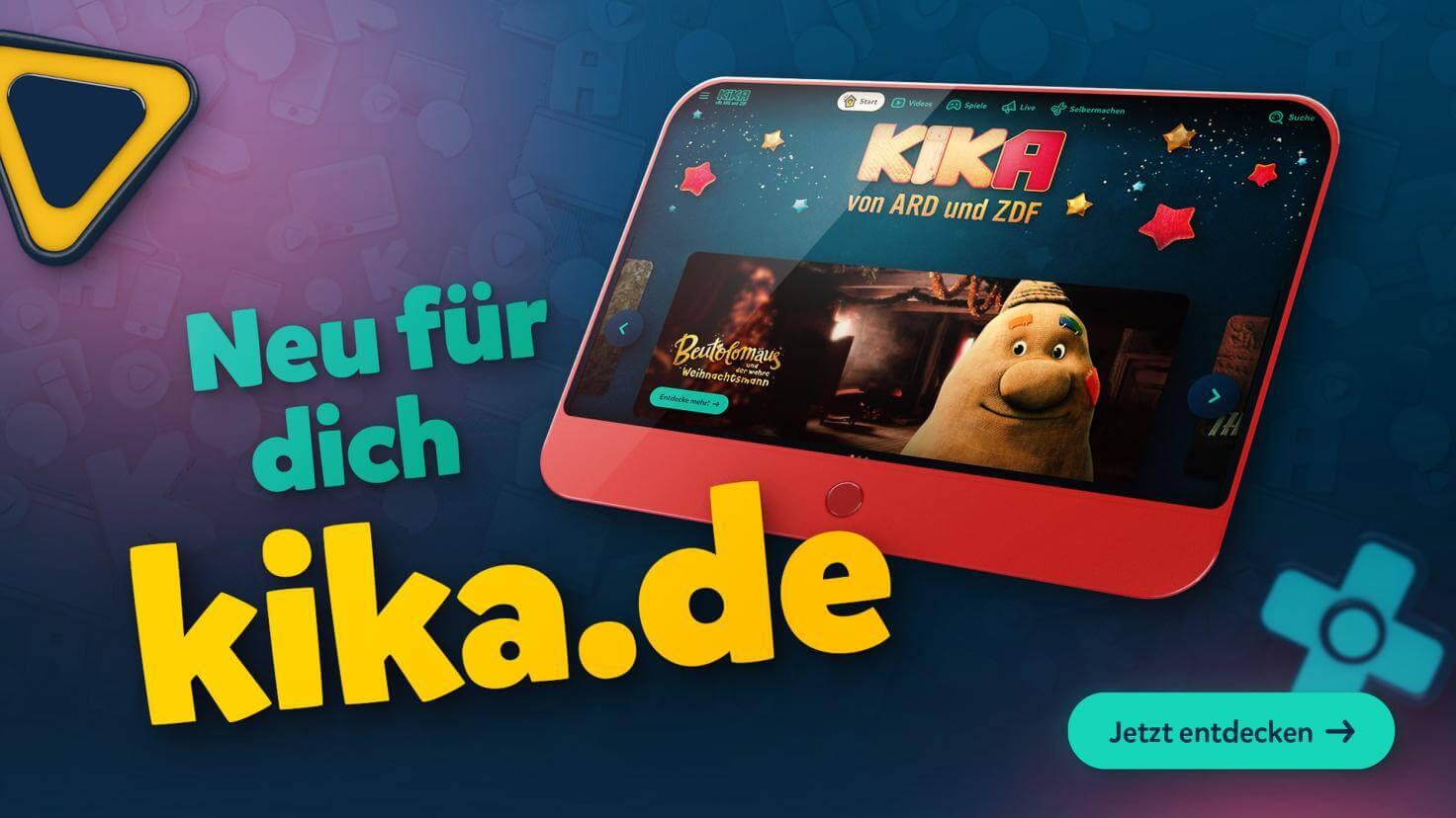 KiKA Runderneuerte Website verfügbar