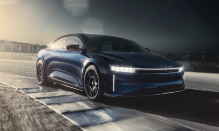 Lucid Air Sapphire Header