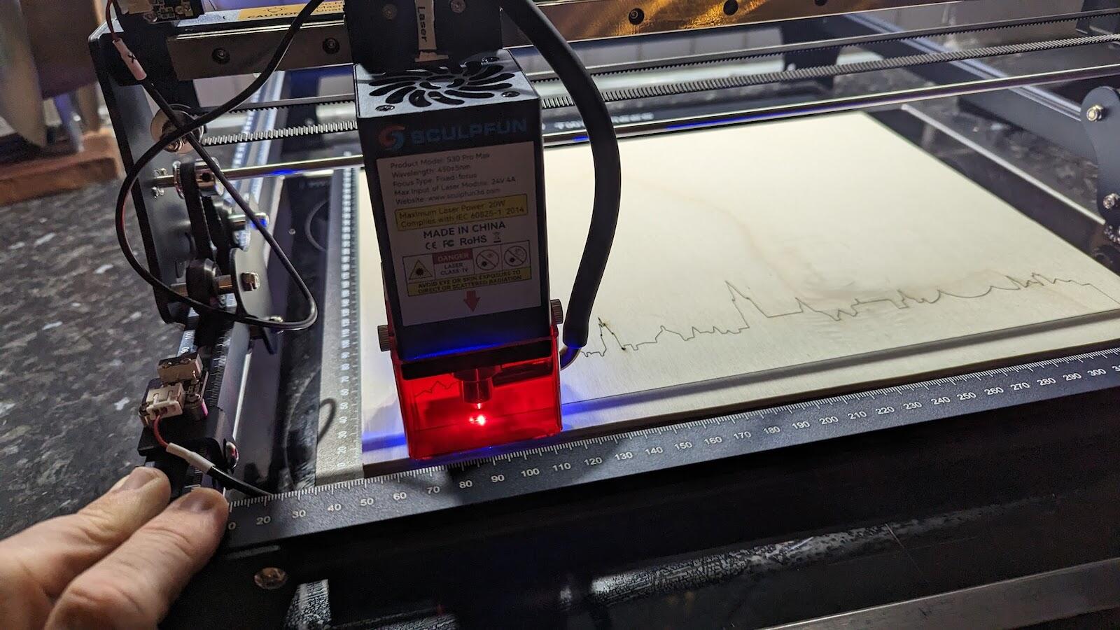 Sculpfun S30 Pro Max At Work