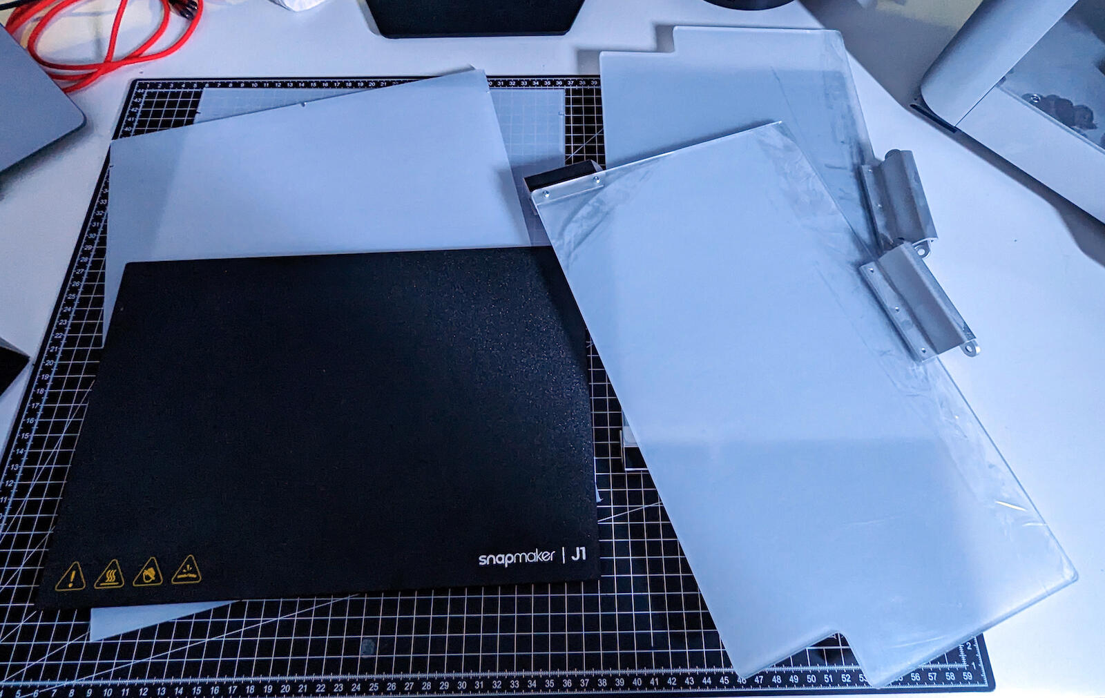 Snapmaker J1 Iidex Drucker Seitenwaende Und Druckbett