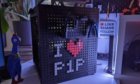 Bambulab Pegboard Pixel Text Und Haltergrungen