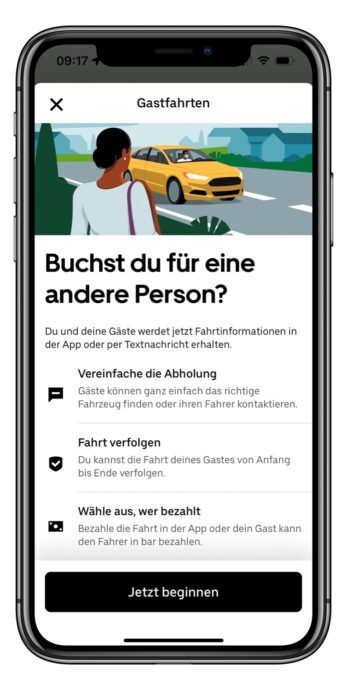 03 Pressebild App Bestelle Eine Fahrt