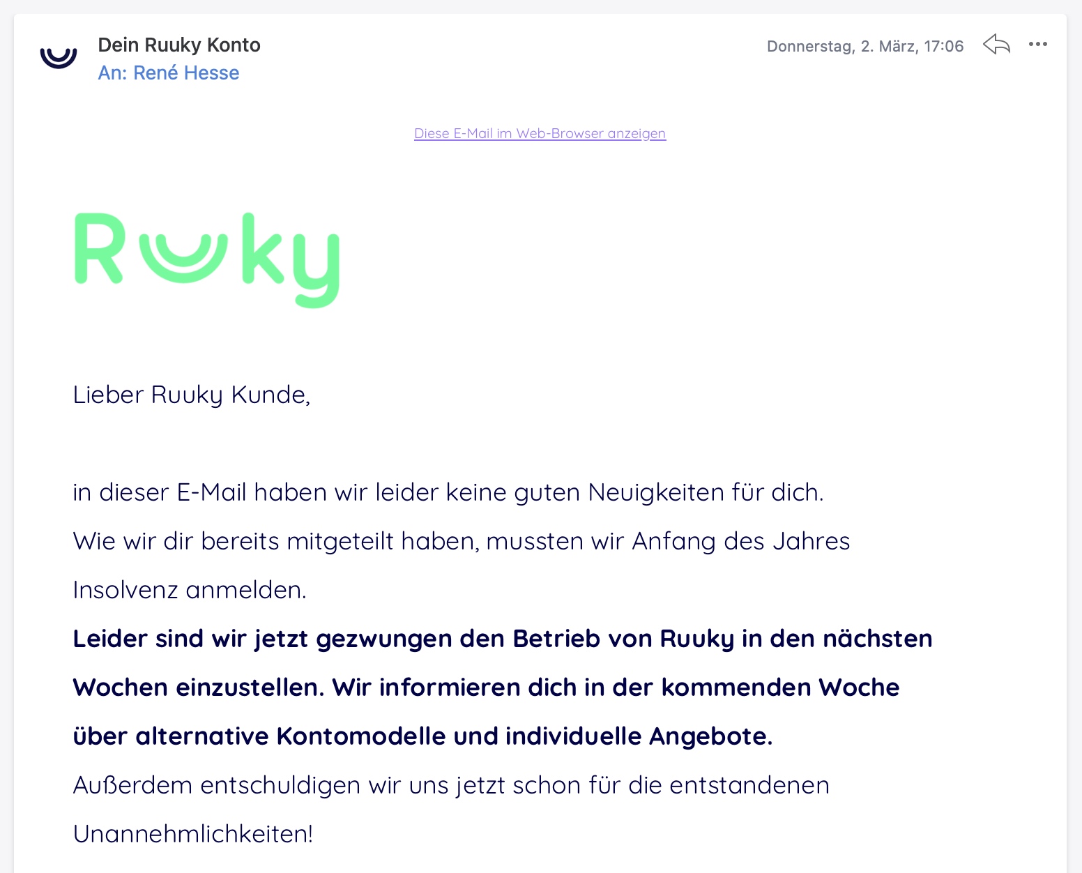 Ruuky Pleite Mail