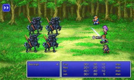 Final Fantasy Pixel Remaster Kampfszene