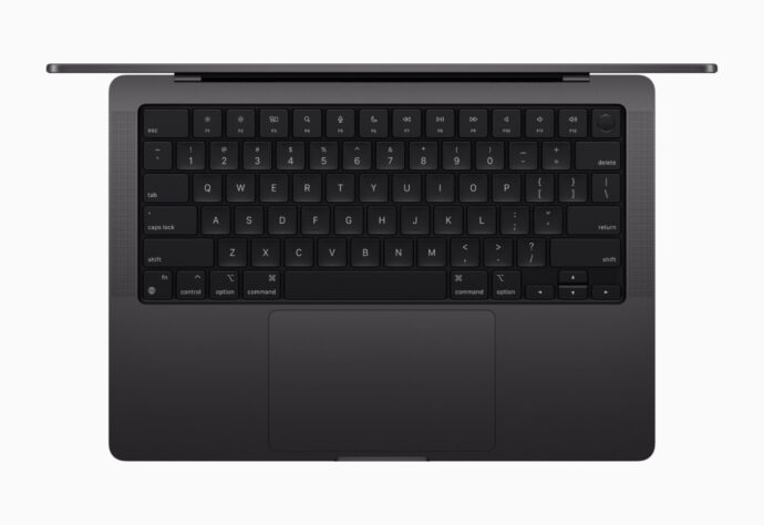 Apple Macbook Pro M3 Space Schwarz Tastatur