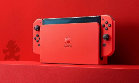 Nintendo Switch Oled Mario Front