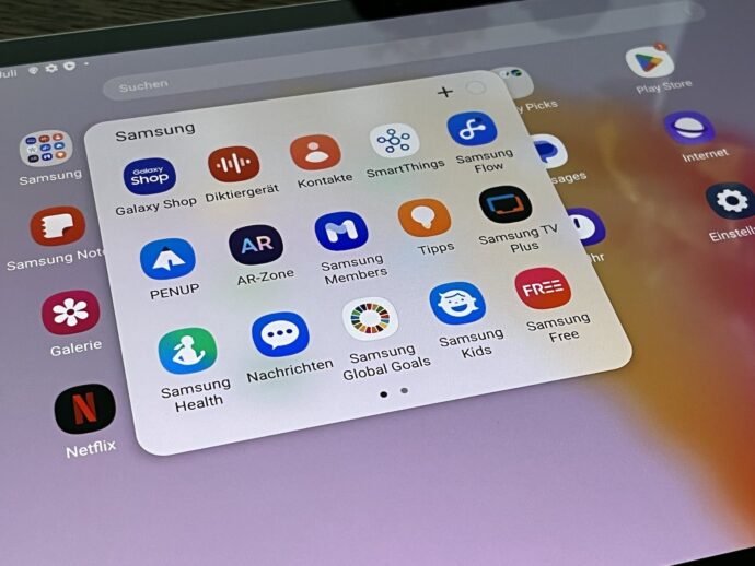Samsung Galaxy Tab S9 Apps