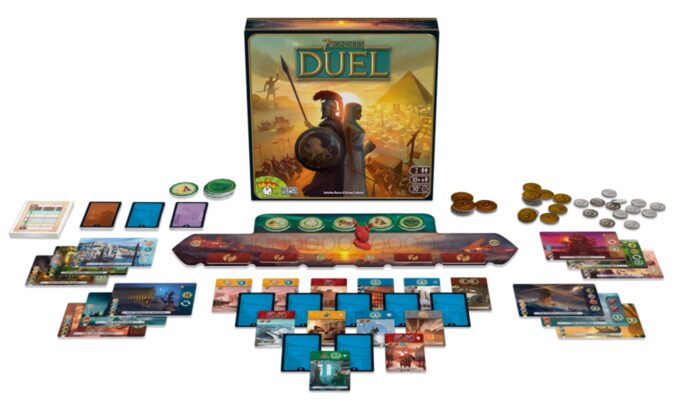 7 Wonders Duel Aufbau