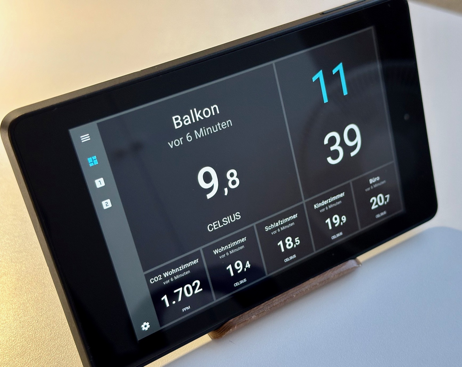 Kindle Fire Netatmo Display