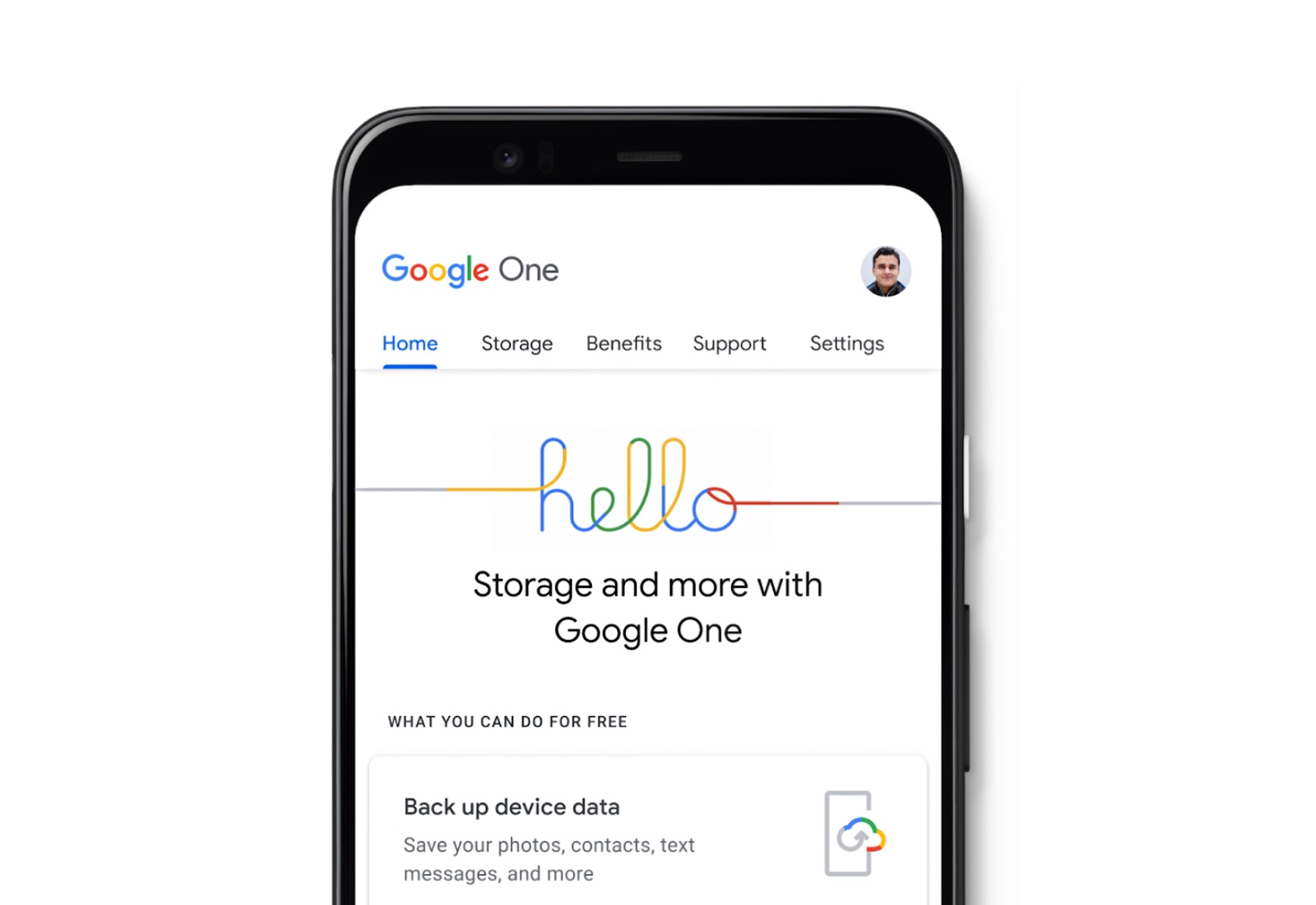 Google One Header