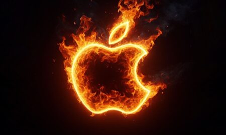 Apple Logo Feuer Header