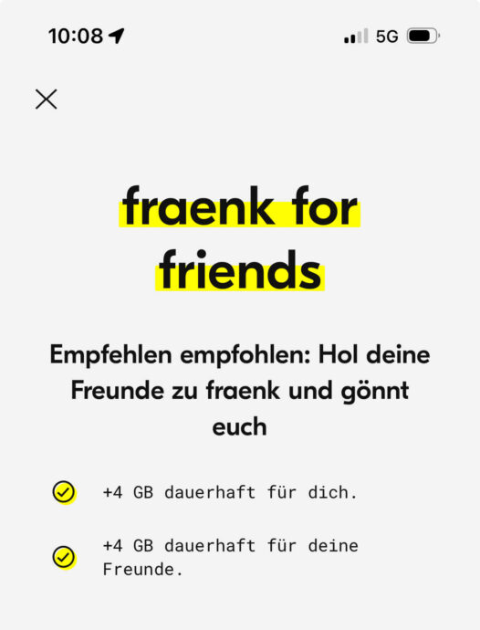 Fraenk 4g Bonus Neu 2024