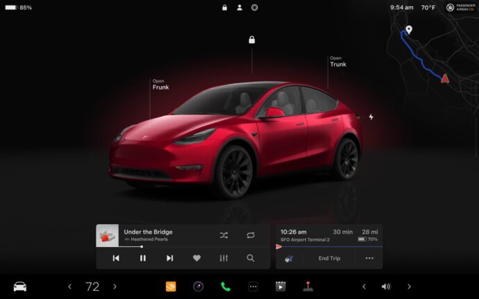 Tesla Ui Neu 2024