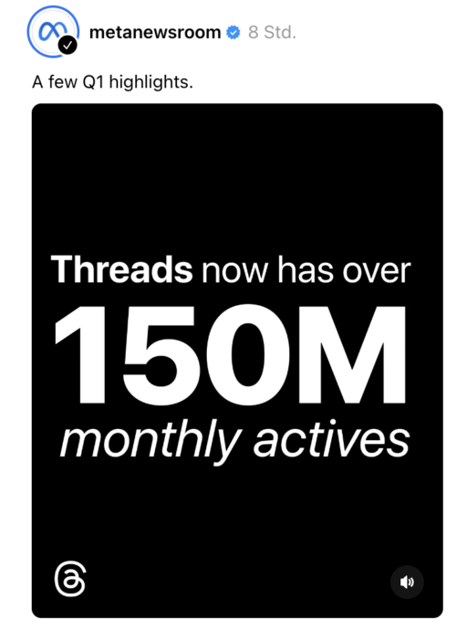Threads 150 Mio
