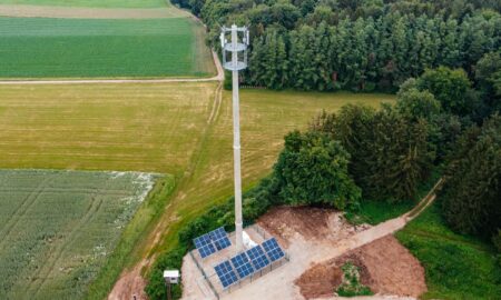 Energieautarker Standort Sindlbach Mobilfunkmast Dji 0168