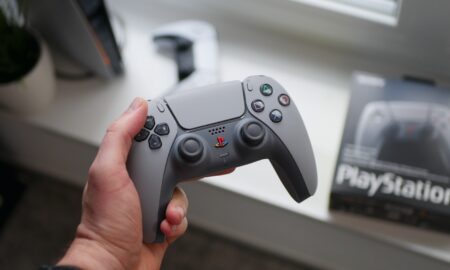 Playstation Ps5 Dualsense Grau Controller Hand