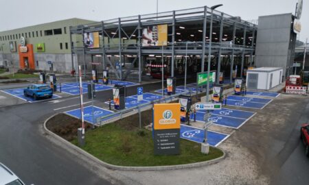 Pressebild Enbw Schnelladepark Globus Markthalle Eschborn Quelle Globus Markthalle Eschborn