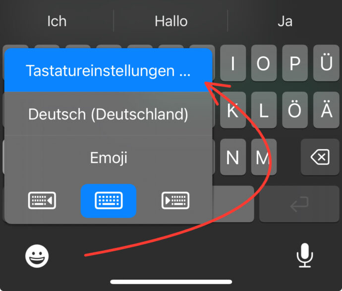 Tastatureinstellungen