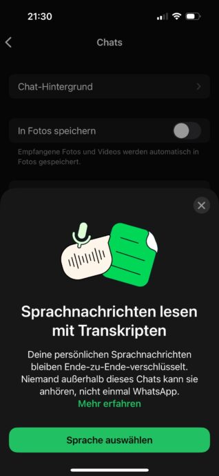 Whatsapp Transkriptionen