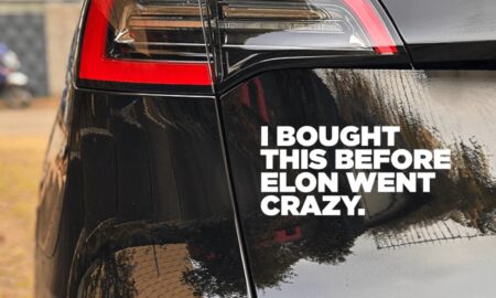 Tesla Aufkleber Elon Musk