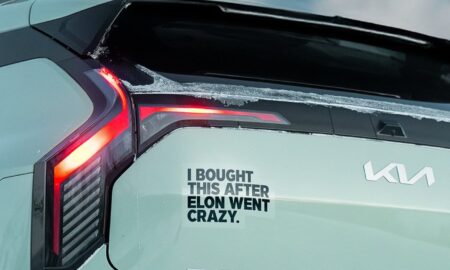 Kia Ev3 Tesla Sticker