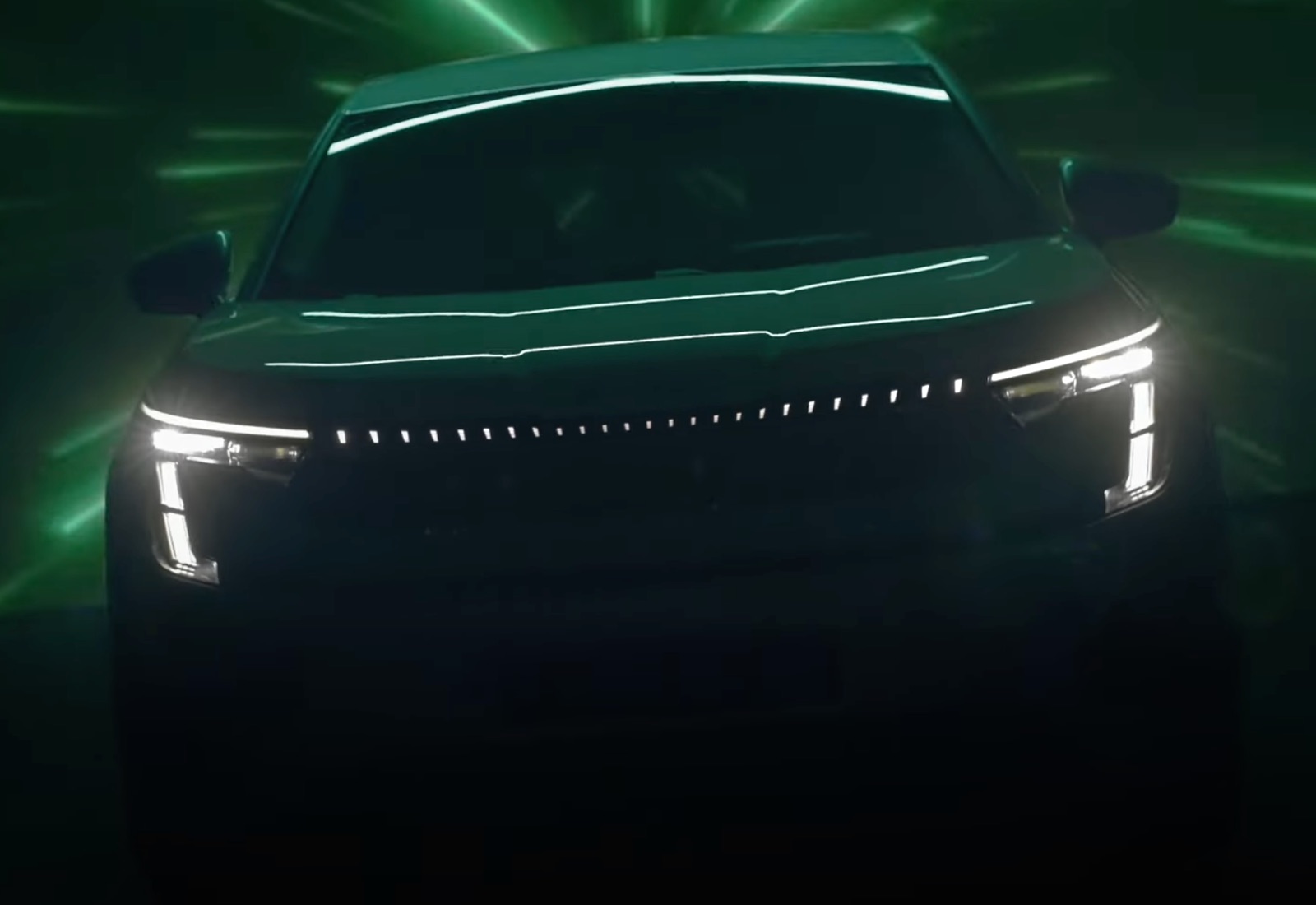 Skoda Kodiaq Elektro 2026 Teaser Front