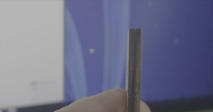 Xtool F1 Ultra Schraege Schnittkante