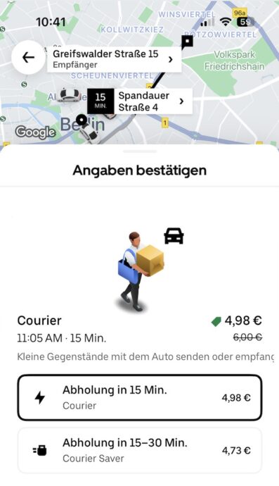 Uber Courier In App (2)
